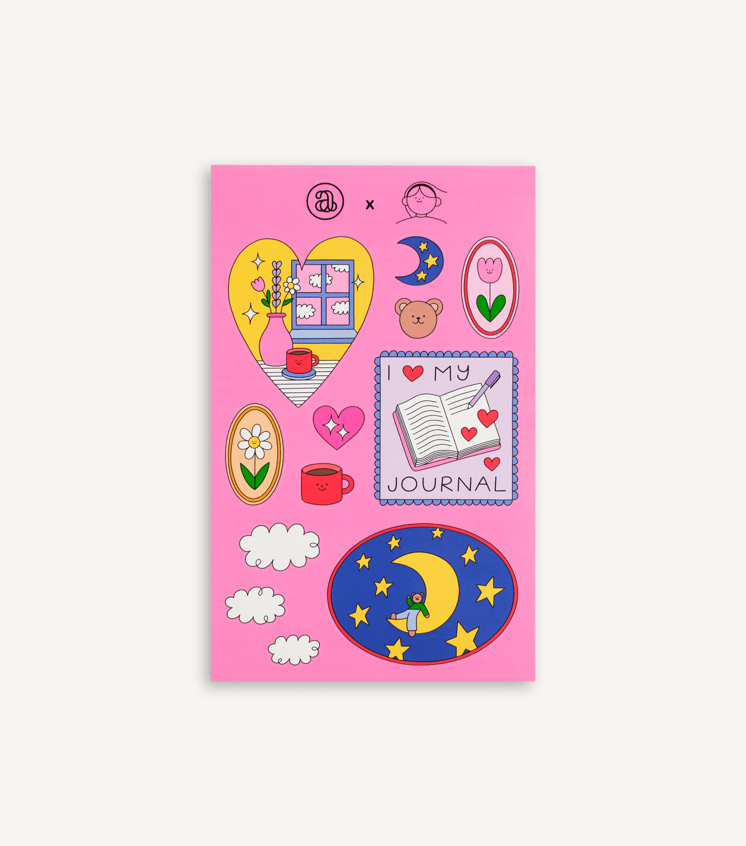 Rosie Pink 'Sticker Collector'—A5s Wirebound 2.0