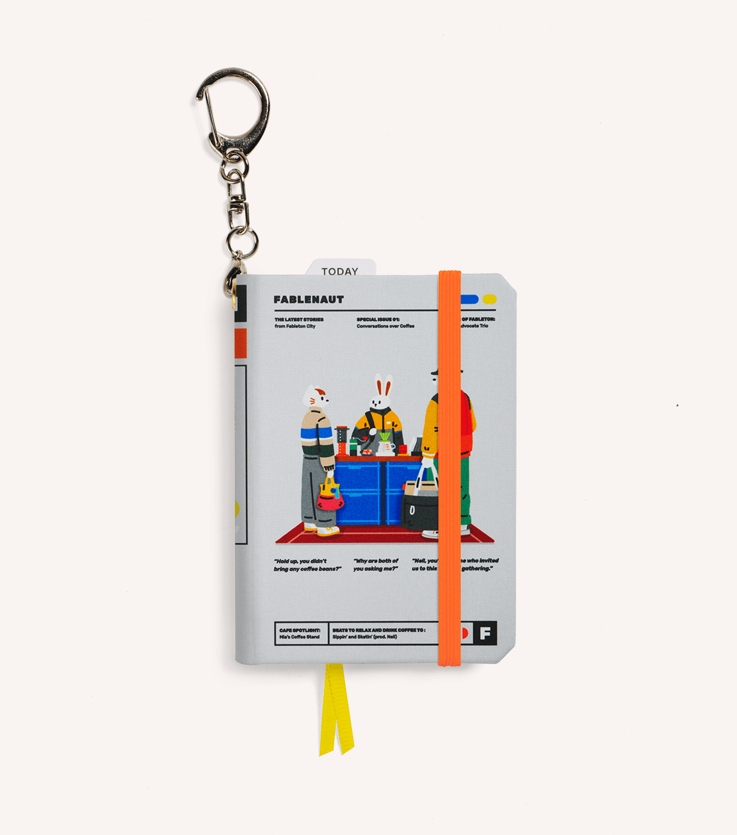 Fablenaut ‘Conversation Over Coffee’—Micro Notebook Charms