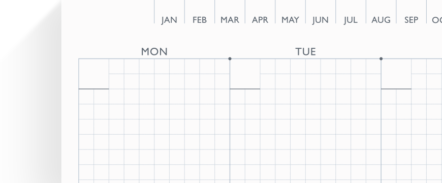 12-Month Undated Planner & 7mm Ruled